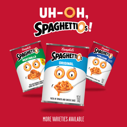 SpaghettiOs Canned Pasta with Meatballs, 15.6 oz Can (12 Pack)