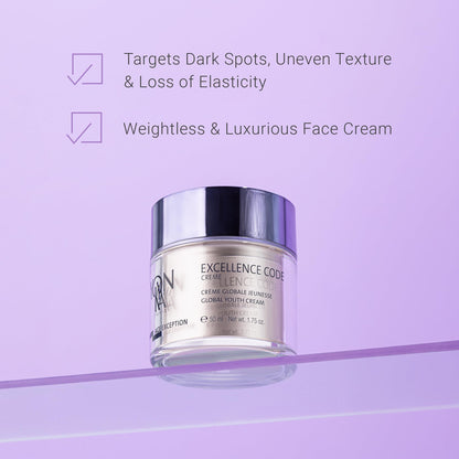 Yonka Age Exception Excellence Code Creme | Unique and Specialized Anti-Aging Cream | Designed for Mature and Hormonally Imbalanced Skin Types