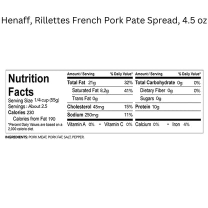 From France Henaff Mix Pates and Rillette 4 Types of Different Tastes