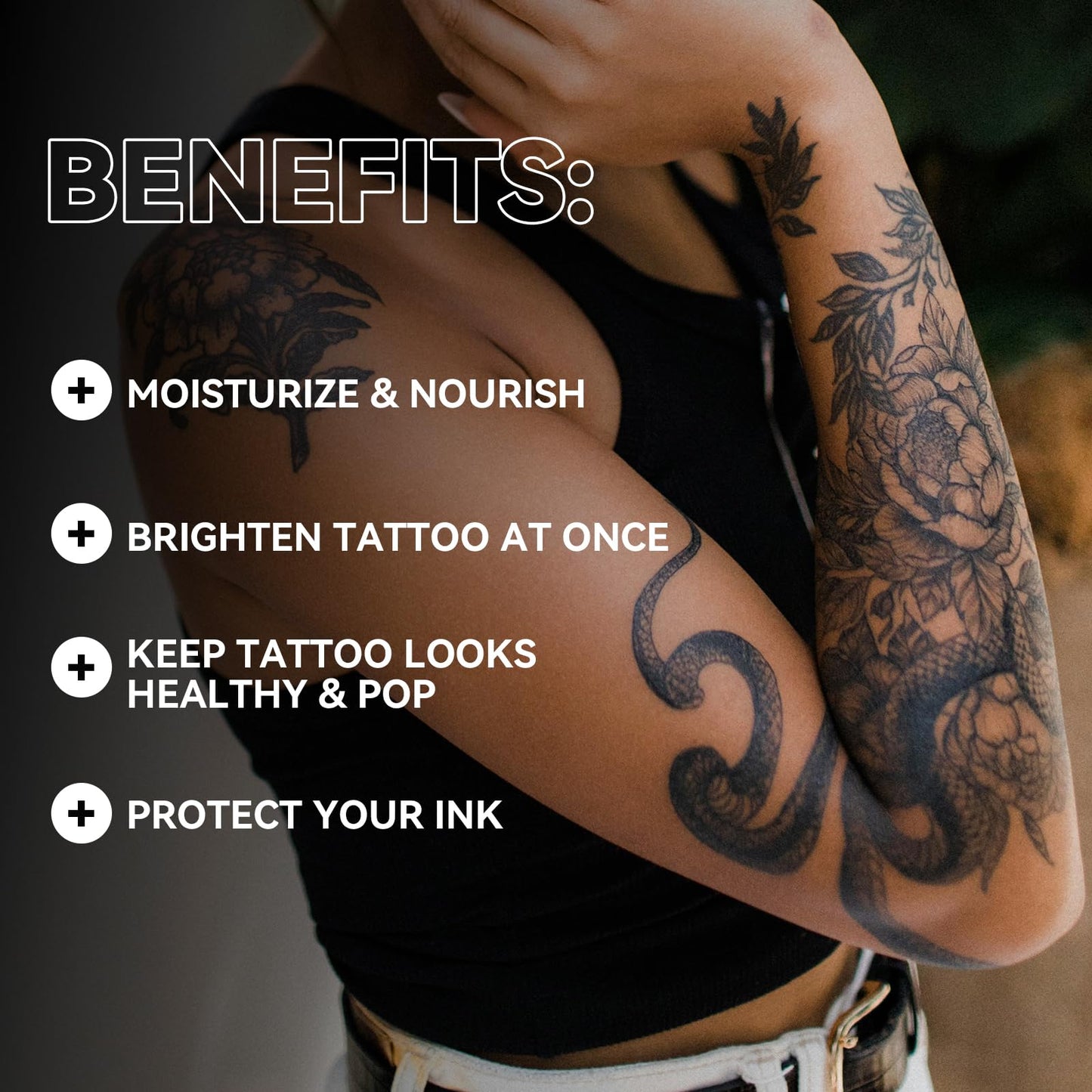 Pamiou Tattoo Aftercare Tattoo Butter Balm, On The Go Tattoo Care Stick, Portable Balm For Color Enhancement, Brightener & Moisturizer With Naturally Derived Ingredients - 1 oz