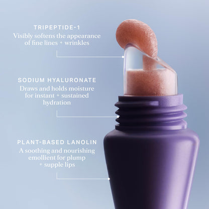 Alpha-H Peptide Lip Perfector - Hydrating Lip Treatment With Tripeptide-1 & Hyaluronic Acid - Peppermint Lip Balm for Smooth, Plump-Looking Lips – Conditioning Lip Care for Dry, Cracked Lips