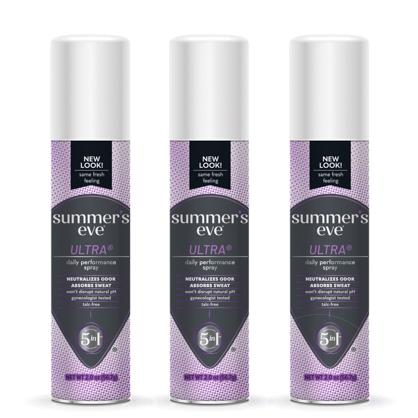 Summer's Eve Baby Powder & Ultra Daily Feminine Sprays, 2 oz, 3 Pack Bundle