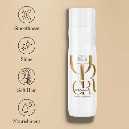 Wella Professionals Oil Reflections Luminous Reveal Shampoo | Nourishing Botanical Oils for Soft, Smooth Hair with Shine