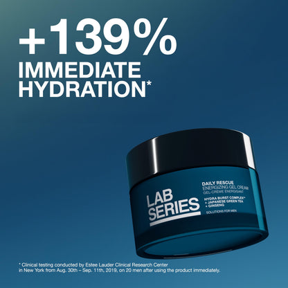 Lab Series Men's Daily Rescue Energizing Gel Cream - Face Moisturizer - Anti Aging, Hydrating, Moisturizing - Skin Care for Men, 1.7 Fl Oz