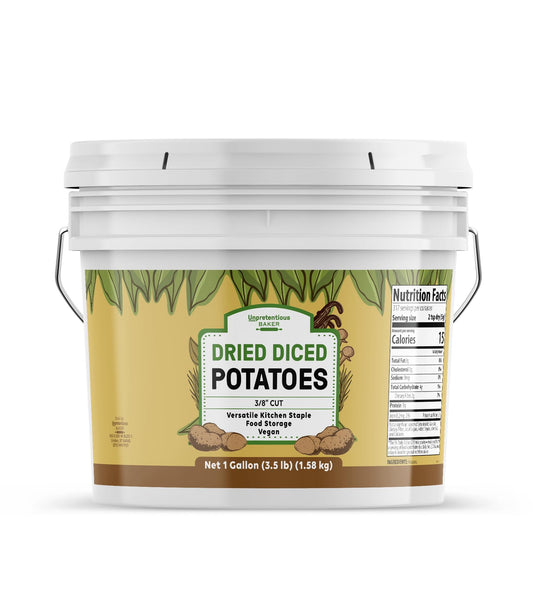 Unpretentious Dried Diced Potatoes, 1 Gallon, Soups, Stews, Food Storage Potatoes (56 Ounce)