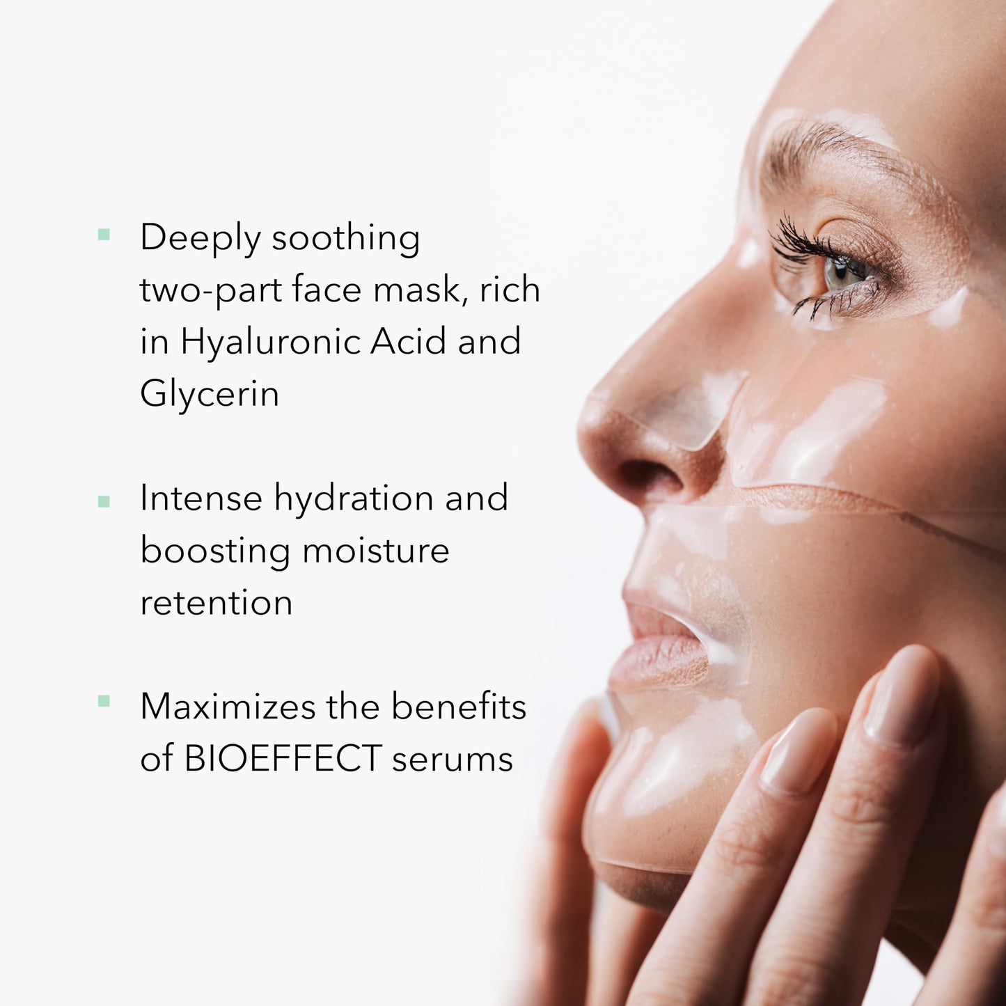 Bioeffect Imprinting Hydrogel Face Mask | Soothing Two-Part Hydrogel Mask for Intense Hydration, Plumper & Smoother-Looking Skin, 6 Masks