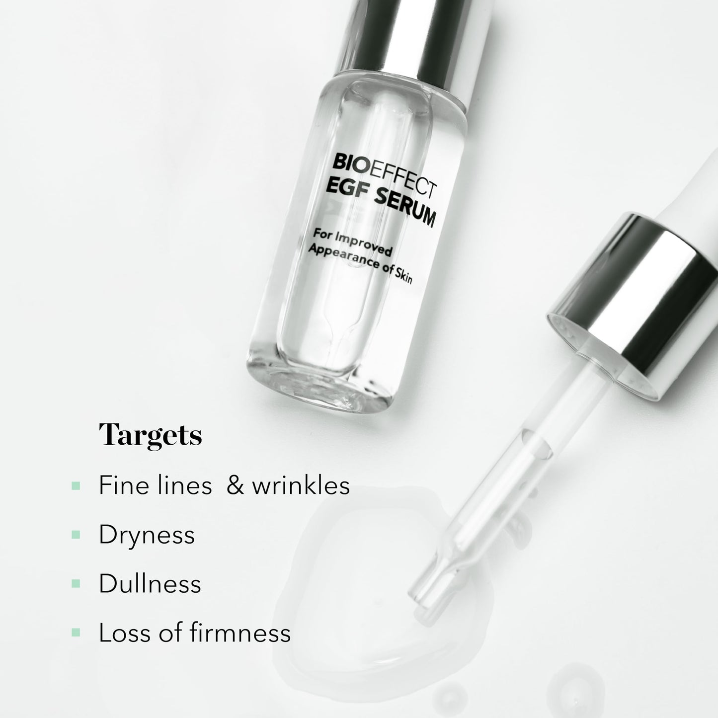 BIOEFFECT EGF Serum | Epidermal Growth Factor + Hyaluronic Acid | Age-Defying Face Treatment for Fine Lines & Wrinkles, Hydration & Firmness, 20 mL / 0.68 oz