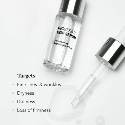 BIOEFFECT EGF Serum | Epidermal Growth Factor + Hyaluronic Acid | Age-Defying Face Treatment for Fine Lines & Wrinkles, Hydration & Firmness, 20 mL / 0.68 oz