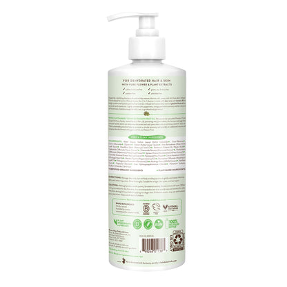 Babo Botanicals Swim & Sport Citrus Mint & Passion Fruit Shampoo & Wash - Purifying Cleanser for hair & body- Removes chlorine & sweat - For all ages - Scented with Citrus & Peppermint Essential Oils