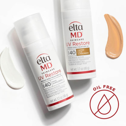 EltaMD UV Restore,Face Sunscreen, SPF 40, Mineral Sunscreen for Sun Damaged Skin Repair, Anti-Aging Zinc Oxide Sunscreen Formula