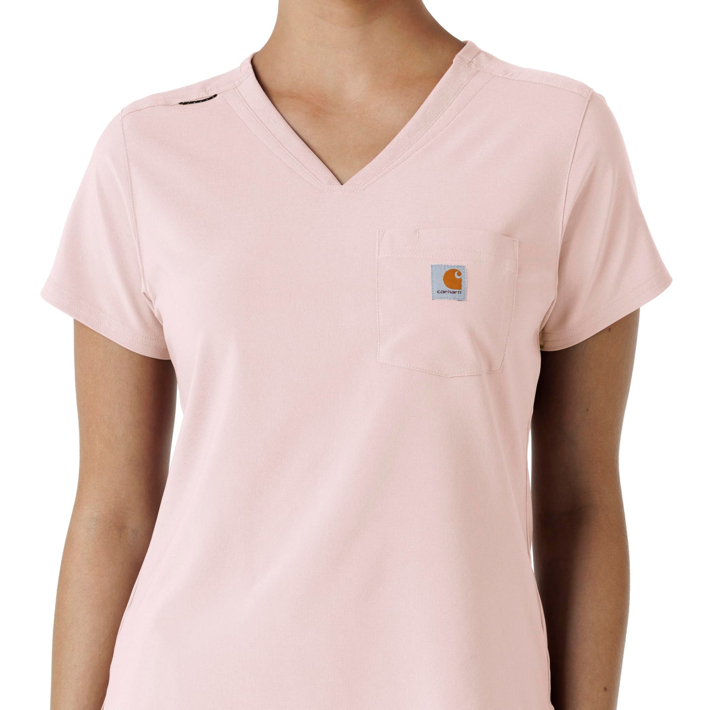 Carhartt Women's Tuck-in Scrub Top - Soft Rose, 2X