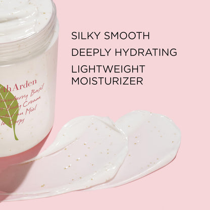 Elizabeth Arden Green Tea Strawberry Basil Honey Drops Body Cream, Hydrating Lightweight Moisturizer for Skin Care, 16.9 fl oz