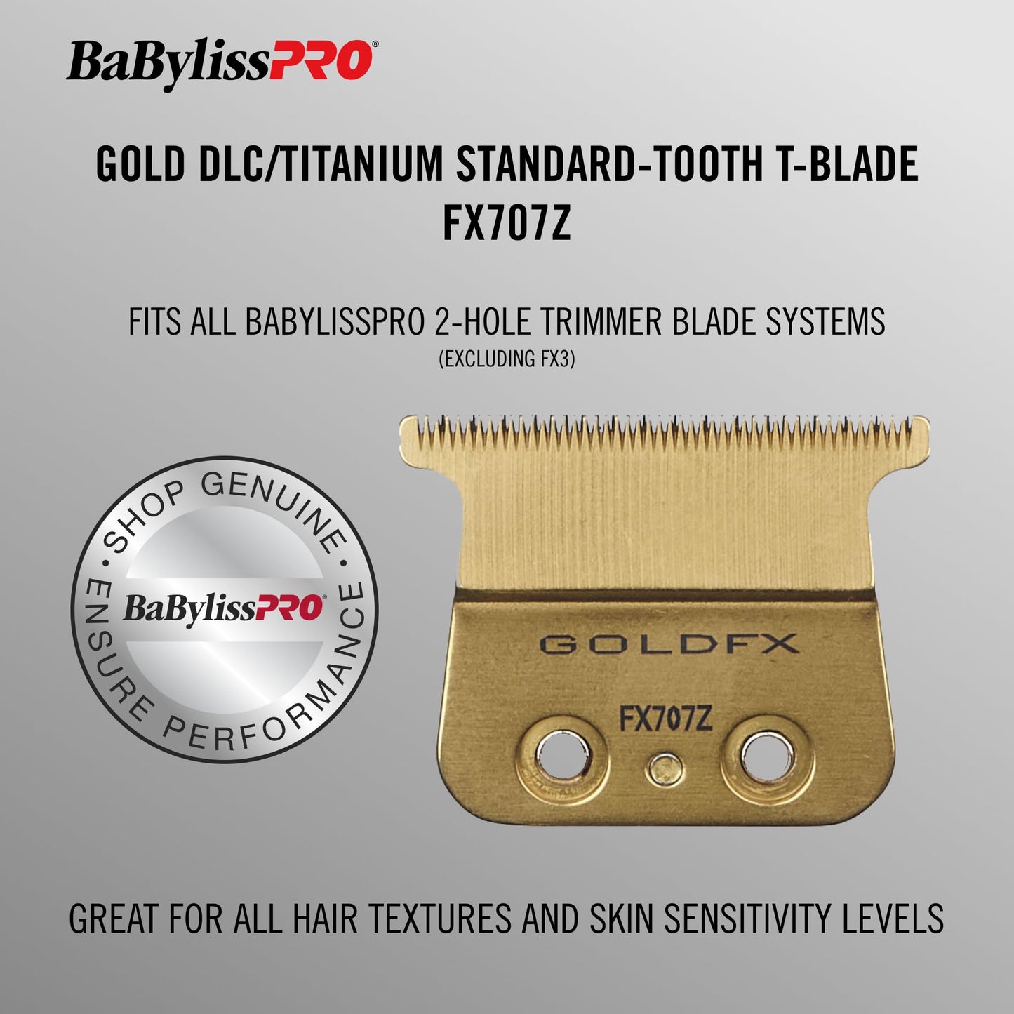 Replacement Blades, Standard and Fine-Tooth T-Blades for Outlining Hair Trimmers (FX787, FX799) and LoPROFX Trimmers (FX726, FX729)