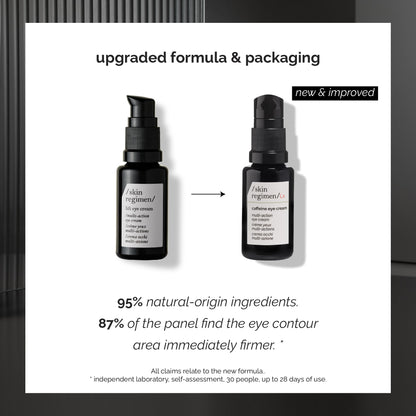 /skin regimen/Lx Caffeine Eye Cream, Multi-Action Contour Treatment, Reduces Puffiness, Dark Circles, Brightens, Longevity Complex™, Caffeine, Clean Beauty, Vegan, All Skin Types, 0.51 Fl Oz