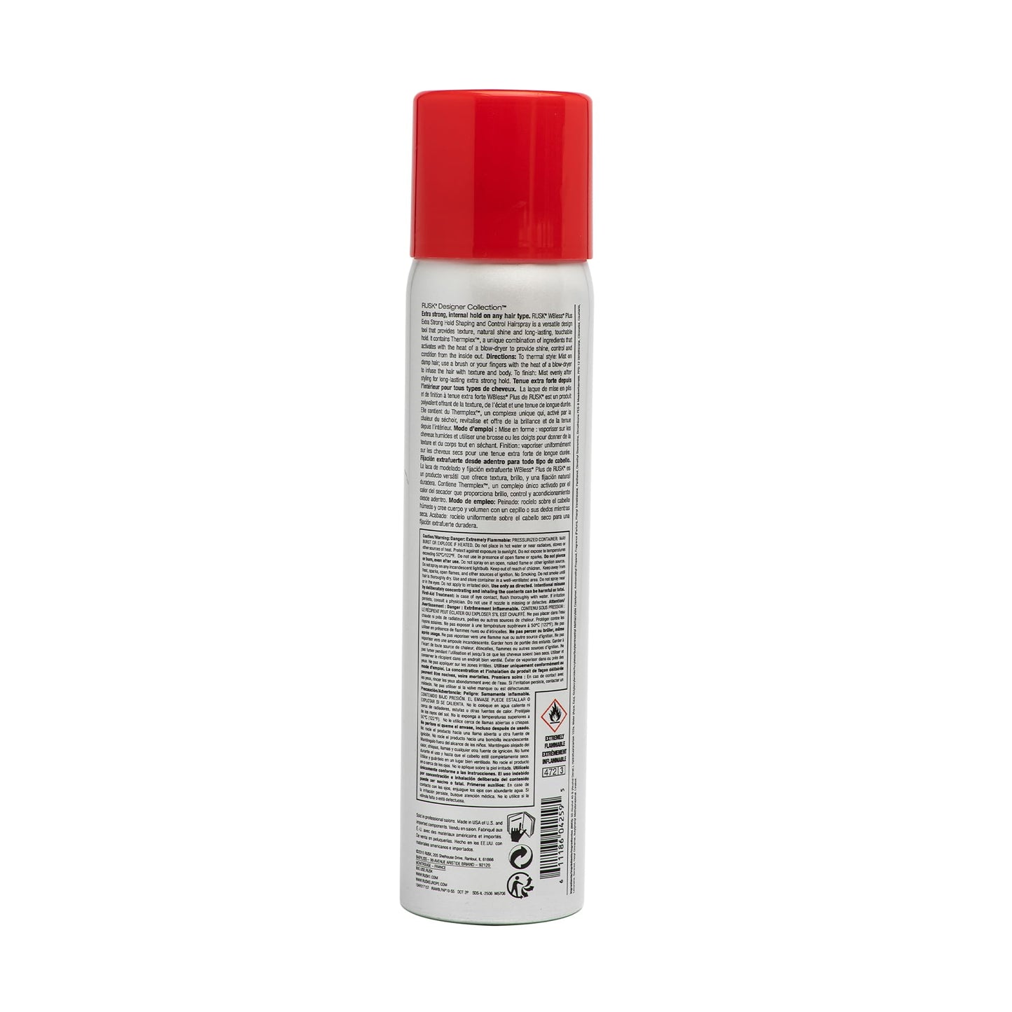 RUSK Extra-Strong Hold Shaping And Control Hairspray 10 Fl Oz