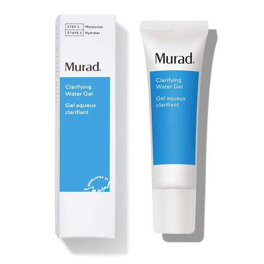 Murad Clarifying Water Gel – Lightweight Face Moisturizer for Acne-Prone Skin with Salicylic and Hyaluronic Acid for Breakout Prevention, Hydration, and Shine-Free Finish – 2 Fl Oz