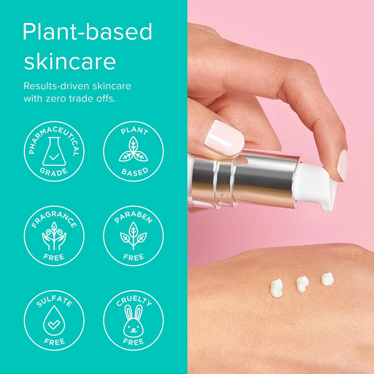 ClarityRx Easy On The Eyes Smoothing Eye Cream, Natural Plant-Based Anti-Aging Under Eye Cream for Dark Circles, Contains Hyaluronic Acid, Paraben & Cruelty Free (0.5oz)