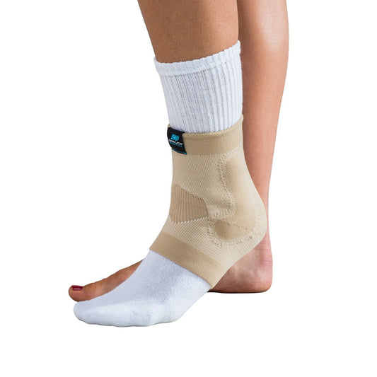 DonJoy DA161AV02-TAN-L Deluxe Elastic Ankle for Sprain, Strain, Swelling, Tan, Large fits 9.5", 10.5"