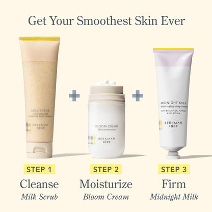 Beekman 1802 Midnight Milk Better Aging Sleep Cream – Overnight Face Moisturizer & Mask – With Bakuchiol, Melatonin & Hyaluronic Acid – Firms & Deeply Hydrates – Good for Sensitive Skin – 2.13 fl oz