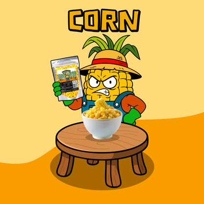 CHIRAMEN Freeze Dried Corn Ramen Toppings – Sweet Corn Kernels for Ramen, Cup Noodles, Soups, Fried Rice & Instant Noodle Bowls – Convenient Dried Corn Garnish
