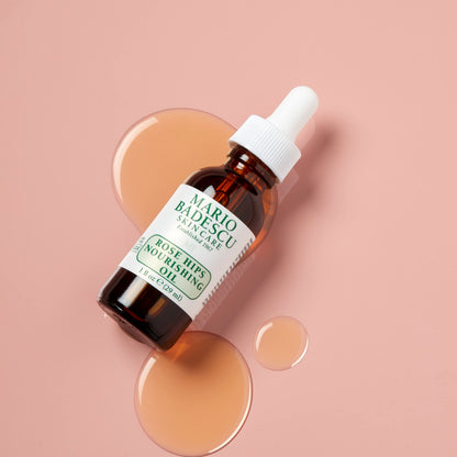 Mario Badescu Rose Hips Nourishing Oil/Serum for Combination, Dry and Sensitive Skin Facial Oil that Moisturizes & Smoothes Formulated with Rosehip Extract & Castor Oil 1 FL OZ (Pack of 1)