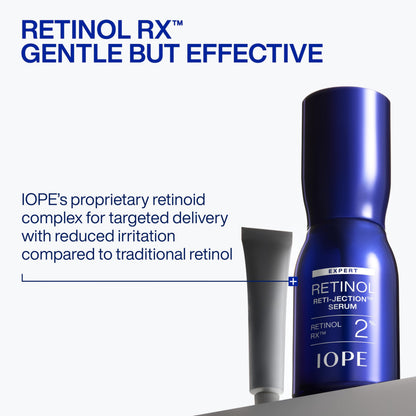 IOPE Expert Retinol RX 2% Reti-Jection Serum - Anti-Aging Night Serum - Visibly Smooths Wrinkles, Firms Skin, and Refines Pores - Potent & Gentle - 1.01 fl. oz.