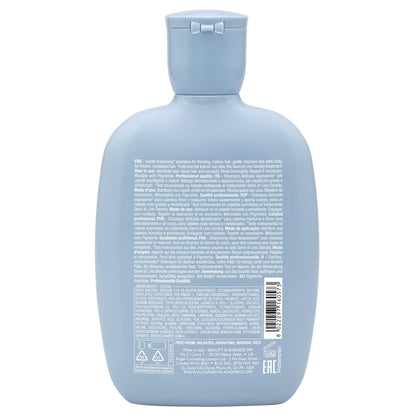 ALFAPARF MILANO Semi di Lino Density Thickening Shampoo - Peptides & Amido Acids - Fine & Thin Hair - Sulfate Free - Adds Body & Volume for Revitalized, Youthful & Thicker Hair