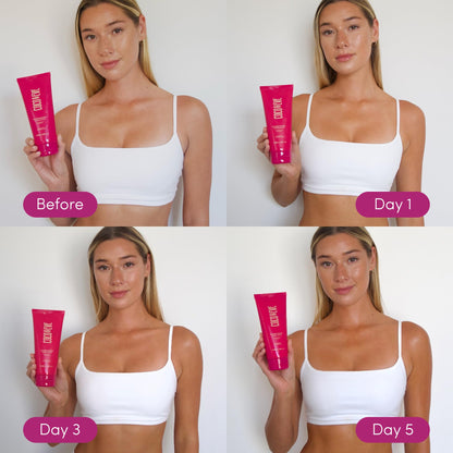 Coco & Eve Sun-kissed Gradual Tanning Lotion - Natural Sunless Moisturizing Tanner with 72H Hydration & Streak-Free, Buildable Glow. Skincare-Infused with Antioxidants and Hyaluronic Acid (6.76 fl oz)