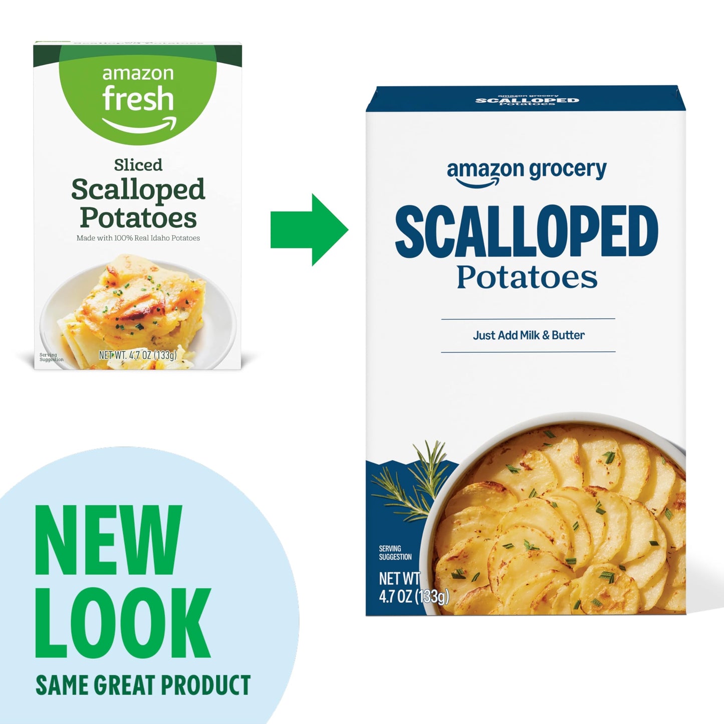 Amazon Grocery, Scalloped Potatoes, 4.7 Oz (Previously Amazon Fresh, Packaging May Vary)