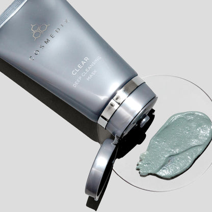 COSMEDIX Exfoliating Face Mask - Deep Cleansing & Detoxifying Facial Mask for Daily Impurities, Oil, Dirt, Dead Skin & Residue - Gentle for Sensitive Skin with Activated Charcoal & Kaolin Clay