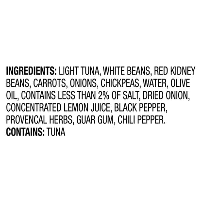 Genova Premium Tuna Mediterreanean Bean Salad, 7.76 Ounce Bowls (Pack of 6), Ready to Eat