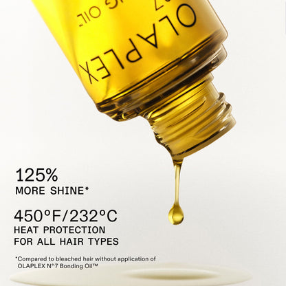 Olaplex Nº. 7 Bonding Oil: High Shine | Heat Protectant, Visibly Smooths & Softens Hair, Added Color Vibrancy, Up to 72 Hour Frizz Control | For Coily, Curly, Straight, and Wavy, 30 mL / 1.0 Fl Oz