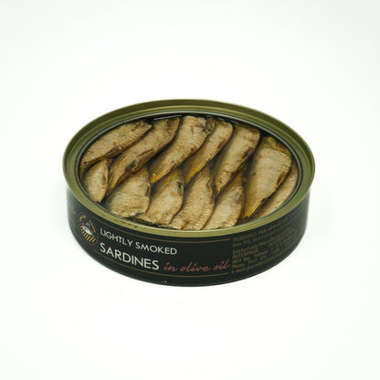 Grilled Catch Brisling Sardines Smoked in Olive Oil, Wild-Caught, Hand Packed Gourmet Tinned Fish – Omega-3, Vitamin D & A – No Preservatives, Keto Friendly 5.6 oz BPA-Free Can