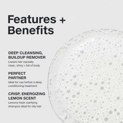 Paul Mitchell Shampoo Two, Clarifying Shampoo, Deep Cleanses + Removes Buildup, For All Hair Types, Especially Oily Hair