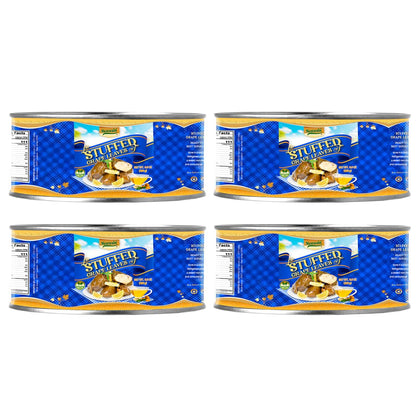 Sanniti Dolmas Stuffed Grape Leaves | Ready to Eat | Easy Peel Open Can, 9.8 oz (Pack of 4)