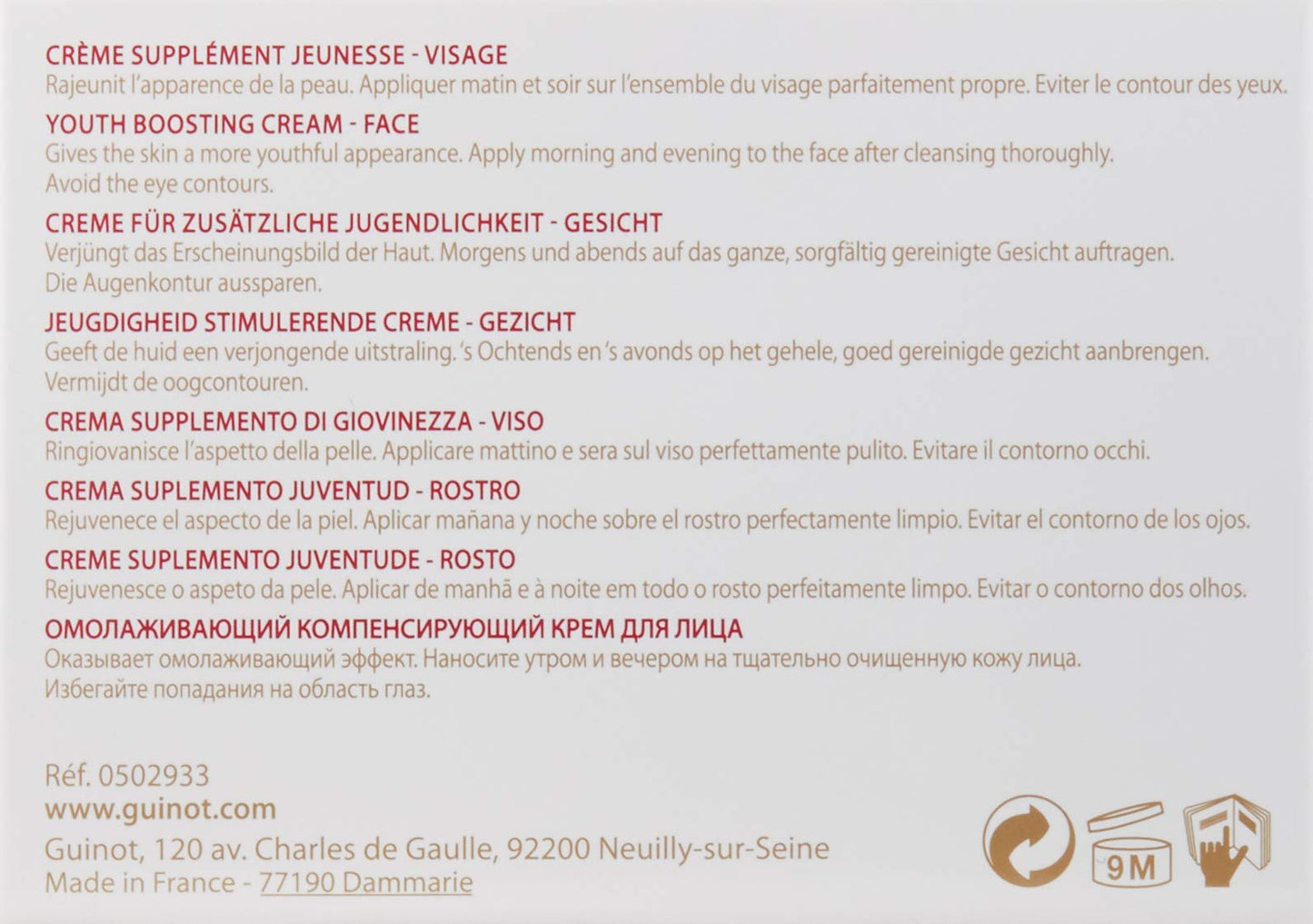 Guinot Pleine Vie Facial Cream, 1.6 oz