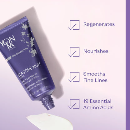 Yonka Elastine Anti-Aging Face Cream | Visibly Smooth Wrinkles, Firms & Deeply Hydrates | Repairs Damaged Skin | Vitamins A, C & E, Elastin Peptides & 19 Amino Acids | Non-Greasy