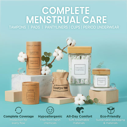 Organic Cotton Tampons & Pads Feminine Care Bundle