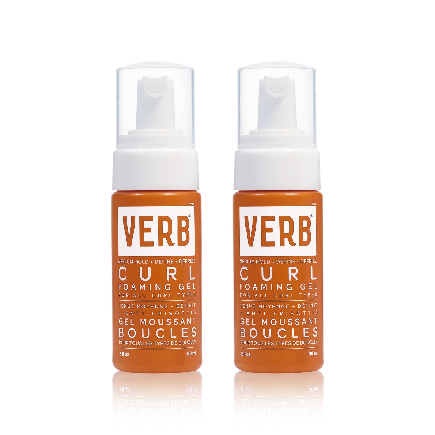 VERB Curl Foaming Gel – Frizz Control Foaming Gel - For Waves, Curls and Coils - Defines + Enhances for Medium Hold – Vegan, No Parabens or Harmful Sulfates