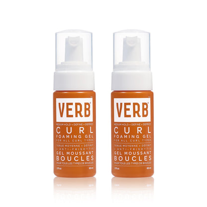 VERB Curl Foaming Gel – Frizz Control Foaming Gel - For Waves, Curls and Coils - Defines + Enhances for Medium Hold – Vegan, No Parabens or Harmful Sulfates
