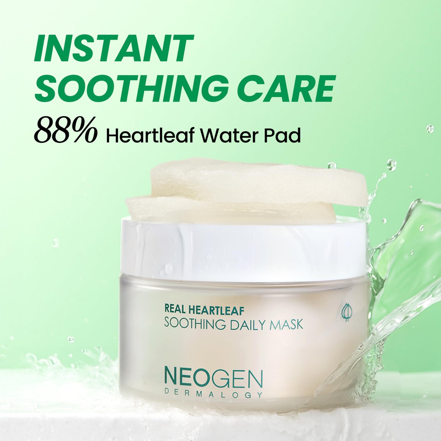 NEOGEN DERMALOGY Real Heartleaf Soothing Daily Pad, Heartleaf Toner Pad/40Pads
