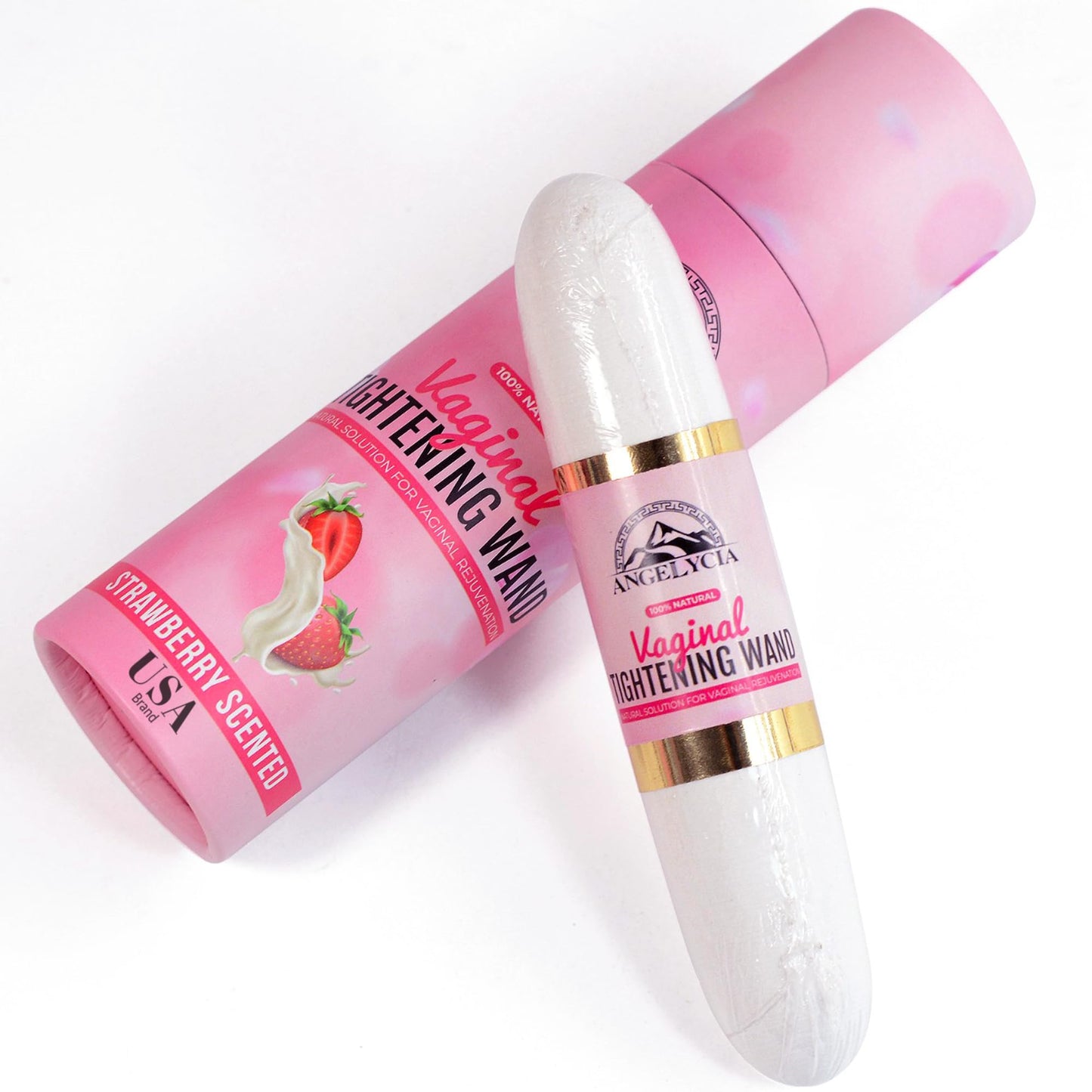 Angelycia Magic Tongkat Madura Virginity Wand, Instant Result Vaginal Tightening Rejuvenation Stick, Natural Vaginal Stick for Tightening and Cleaning (Strawberry)