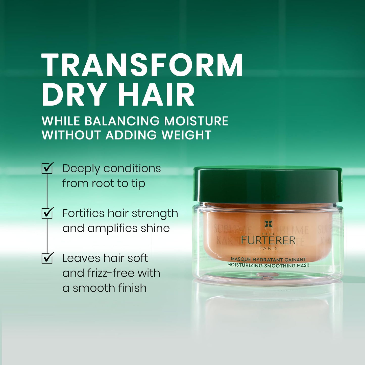 Rene Furterer Sublime Karité Moisturizing Smoothing Mask - Shea butter, Ylang-Ylang Essential Oil & Ceramides
