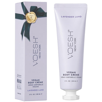 VOESH Vegan Body Creme - Skin Moisturing Cream, K-Beauty Korean Skincare, Lavender Land - 3oz