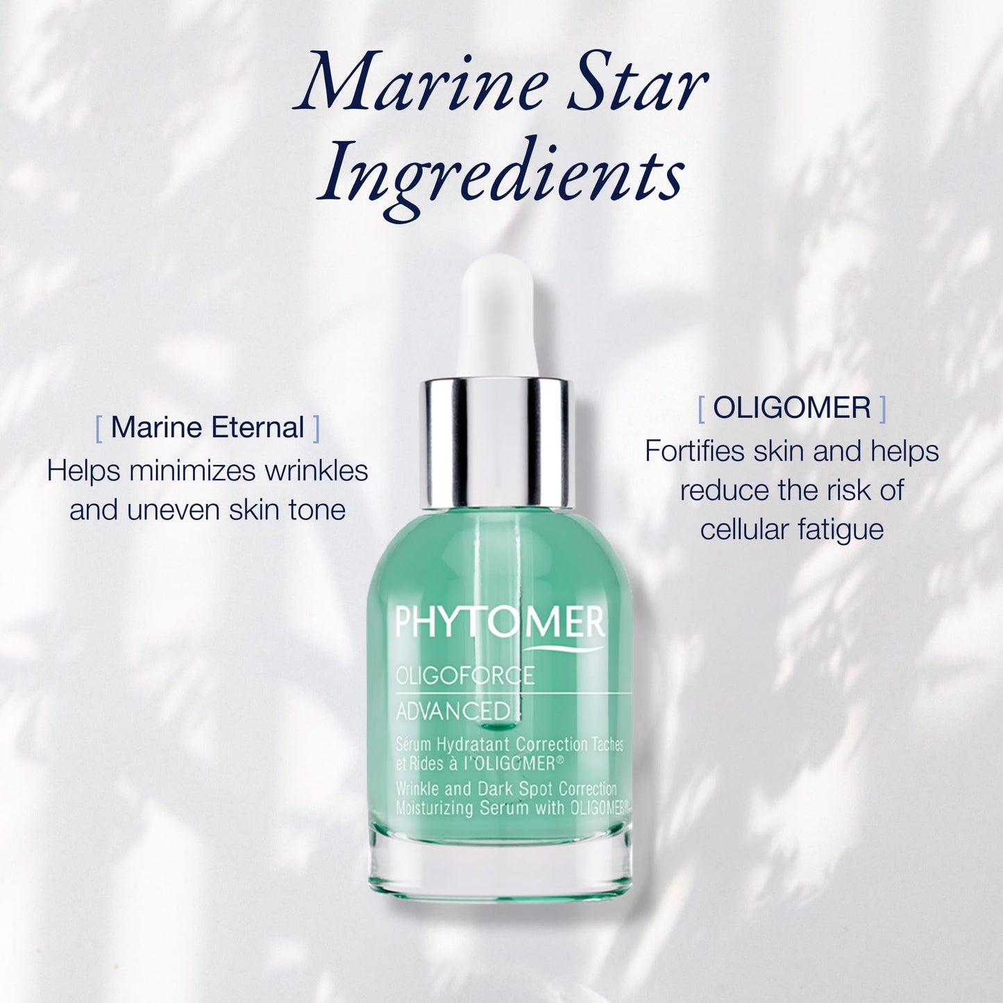 PHYTOMER Oligoforce Advanced Moisturizing Skin Serum | Wrinkle Correction | Anti-Aging Skin Firming Cream | Delivers Intense Hydration for Face | 30 ml
