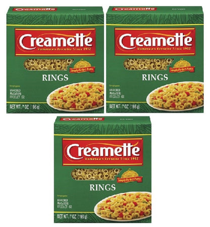 Creamette Short Cut Pasta Rings, 7-Ounce Box