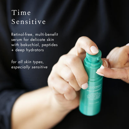 Bioelements Time Sensitive - 1 fl oz - Retinol-Free, Multi-Benefit Serum - Targets Premature Aging - For Sensitive Skin - Vegan, Gluten Free