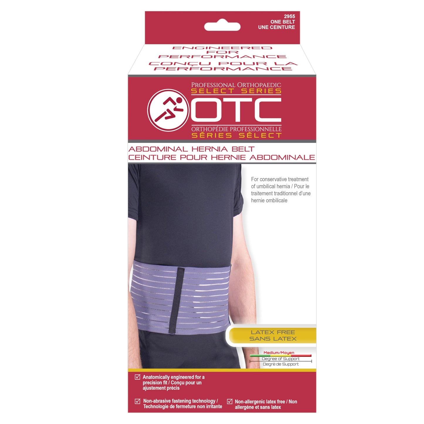 OTC Hernia Belt, Abdominal Umbilical Treatment, Select Series, Large
