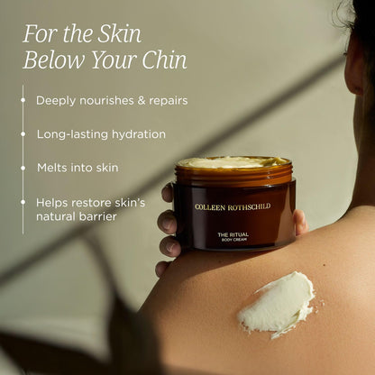 Colleen Rothschild THE RITUAL Body Cream with Ceramides, Hyaluronic Acid & Shea Butter, Nourishing Moisturizer Lotion for All Skin Types