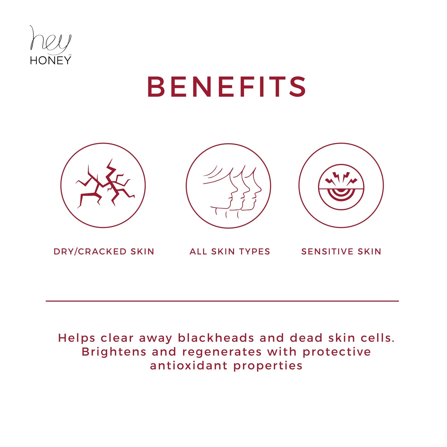 Hey Honey Skincare Propolis and Dead Sea Salt Microdermabrasion Facial Scrub For Sensitive Skin | Non-Abrasive Exfoliating Aimed Brighten Acne Scars, Remove Blackheads & Dead Skin Cells | 2.2 oz